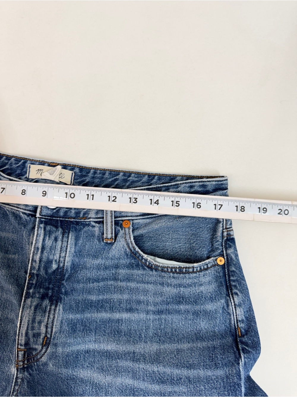 Madewell The Darted Barrel Leg Jeans Women's Sz 30 Cropped Blue Casual Capsule - Picture 6 of 8